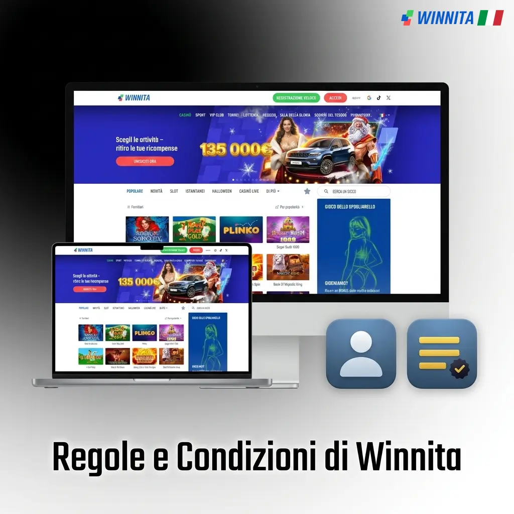 Regole e condizioni Winnita: età minima, account unico, bonus, prelievi e prevenzione frodi