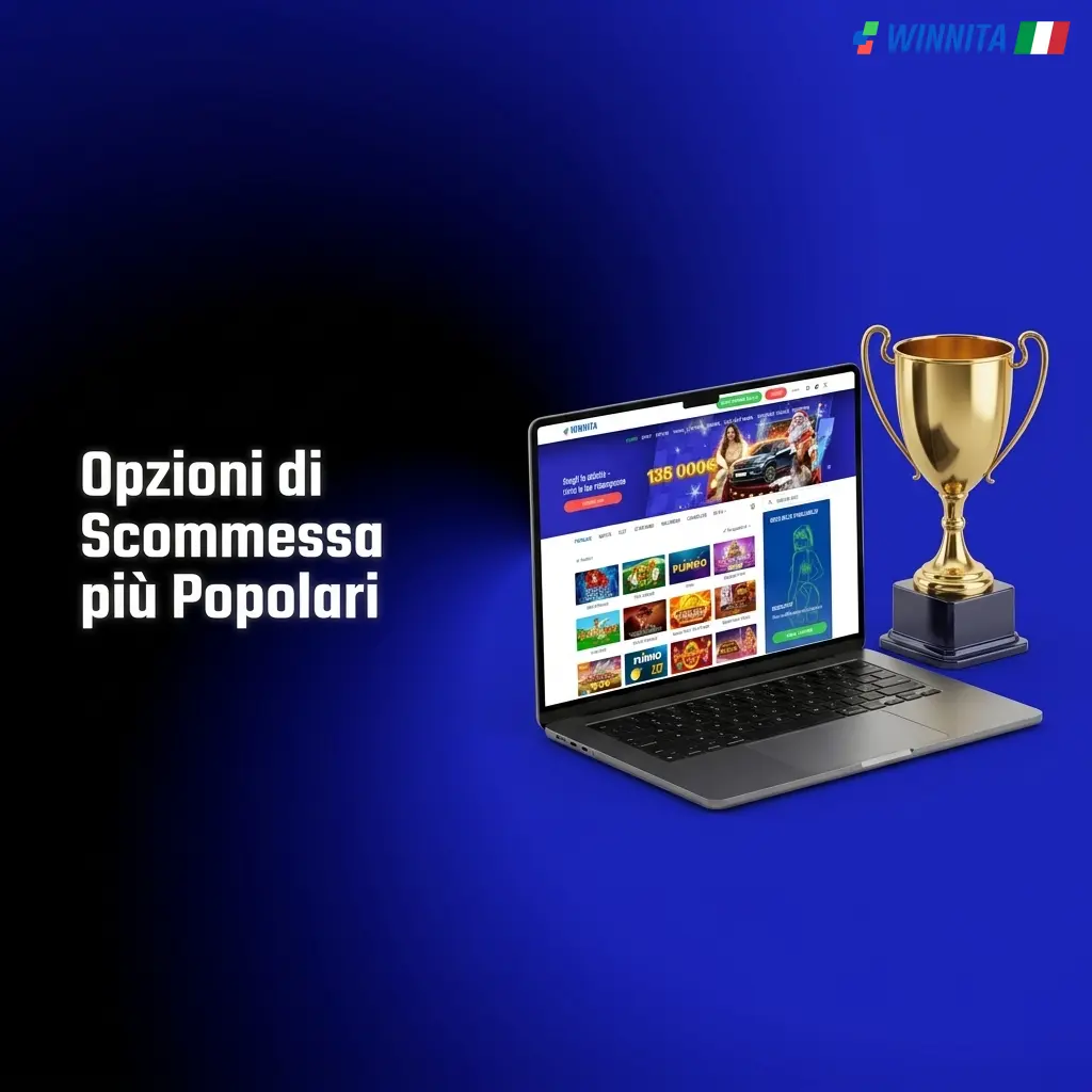 Opzioni di scommessa popolari su Winnita Casino: prematch, live, multipla, cash-out e handicap per scommettitori italiani