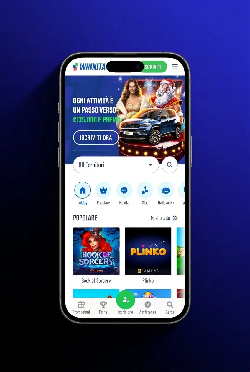 Guida in 5 passaggi per piazzare la prima scommessa sportiva su Winnita Casino da desktop o app mobile