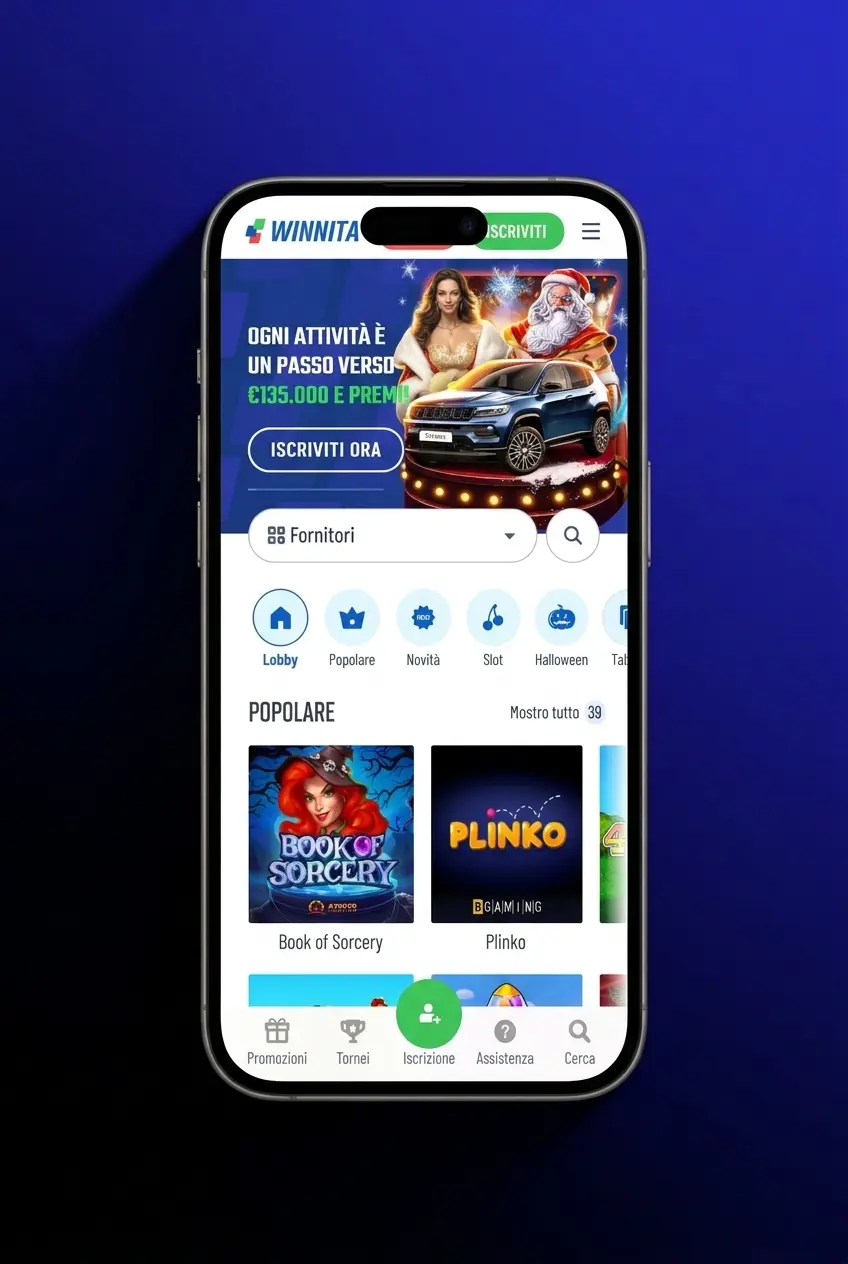 Guida passo passo per piazzare la prima scommessa sportiva su Winnita Casino da desktop o app mobile