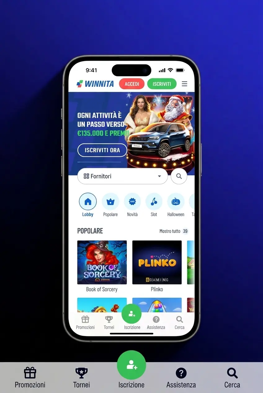 Guida in 5 passaggi per piazzare la prima scommessa sportiva su Winnita Casino da desktop o app mobile