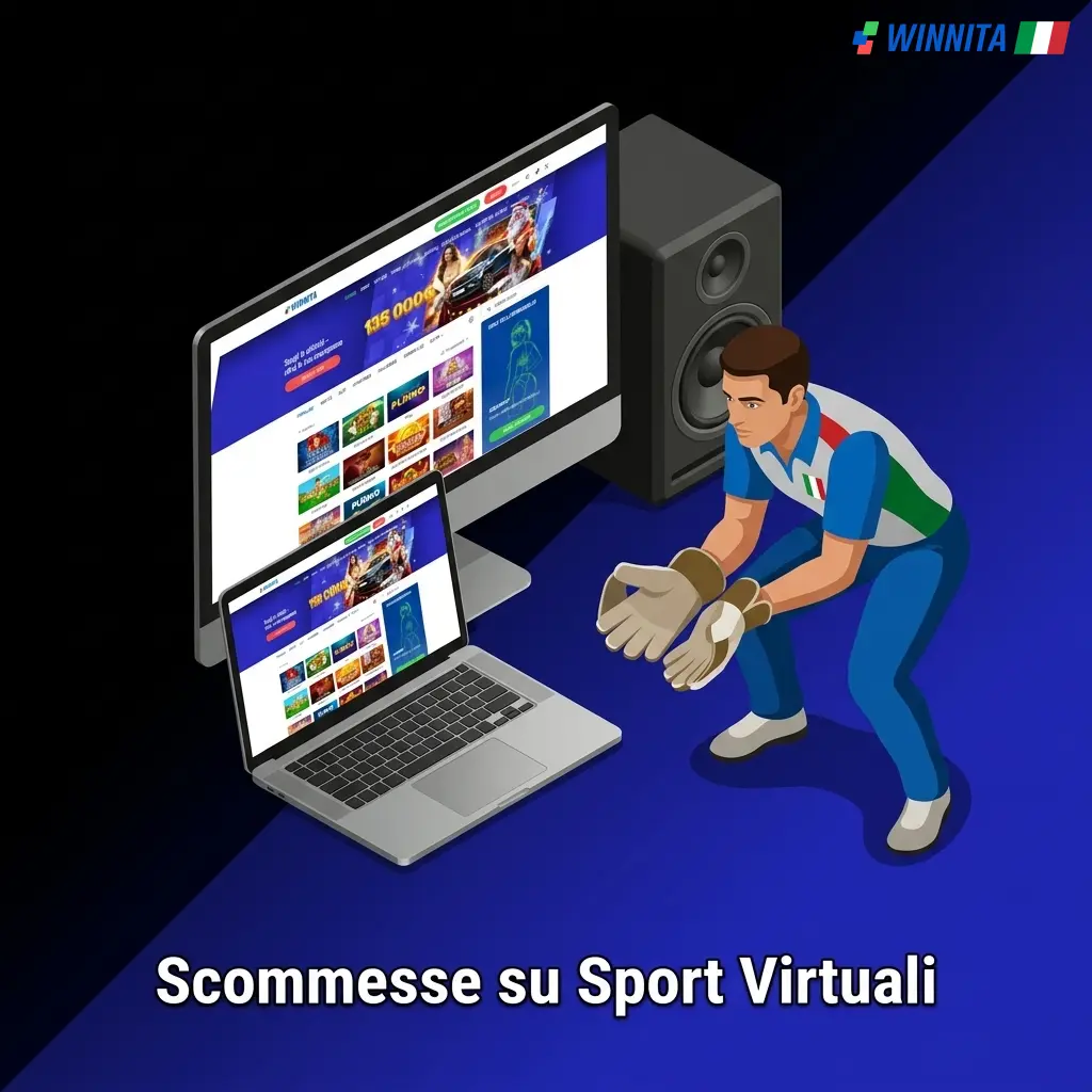 Scommesse su sport virtuali su Winnita Casino: calcio, cavalli, cani e ciclismo con RNG certificati