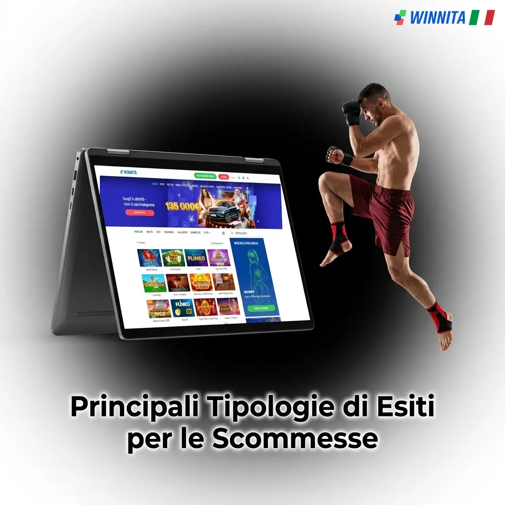 Principali tipologie di esiti per le scommesse sportive su Winnita con regole specifiche per vincite e perdite
