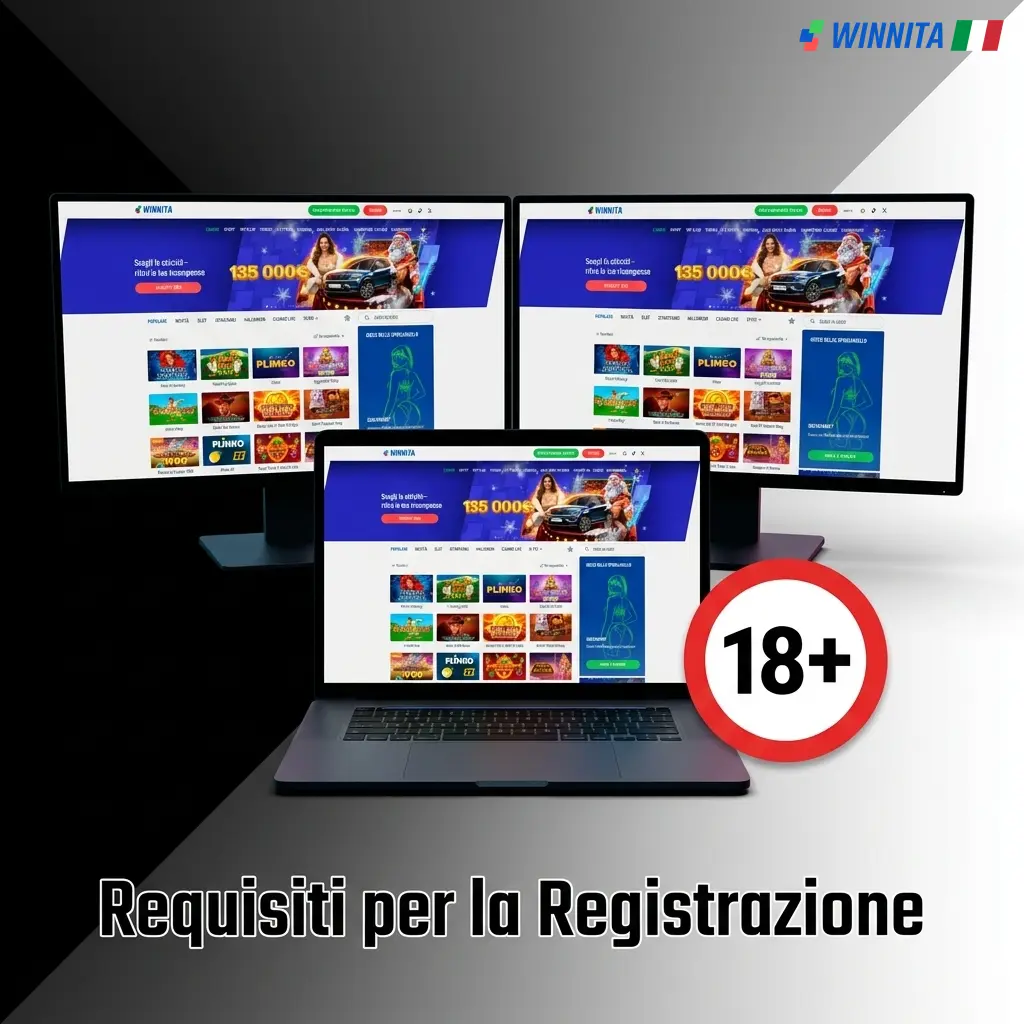 Requisiti registrazione casino online Italia: età minima 18 anni, residenza italiana, documento identità valido