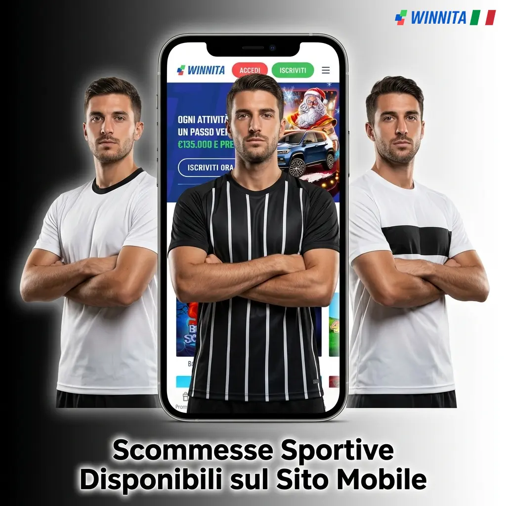Scommesse sportive su mobile Winnita: calcio, tennis, basket, MotoGP e altri sport disponibili